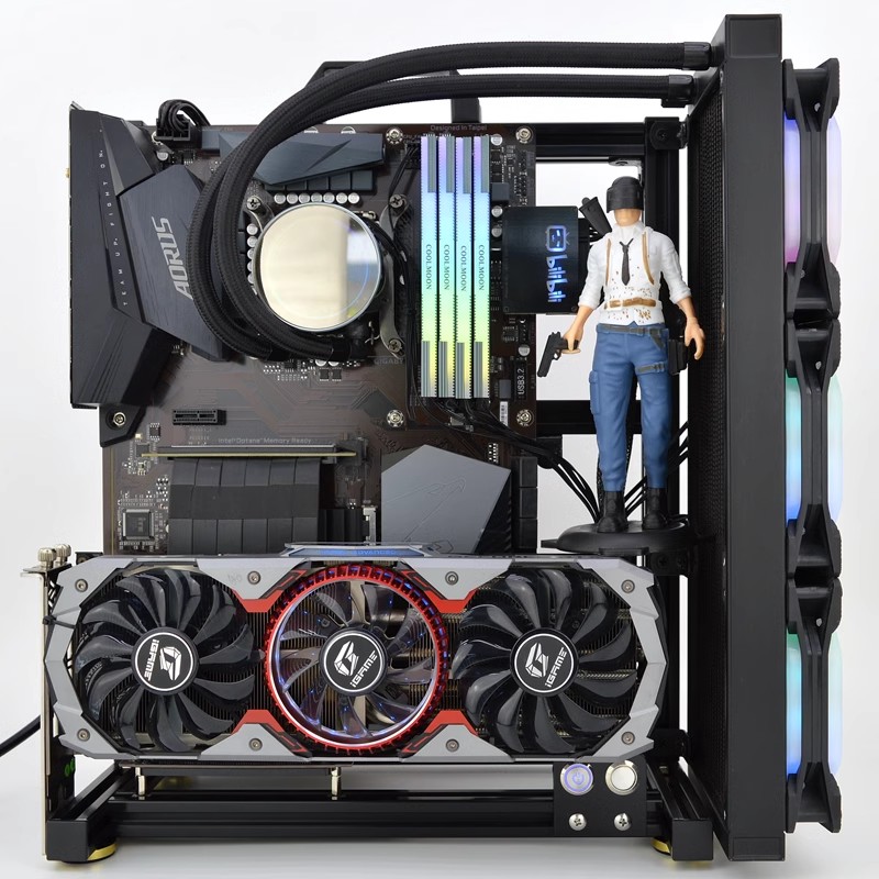 MOD ATX Open PC Case Frame For - đánh giá và giá Gaming Console Tower