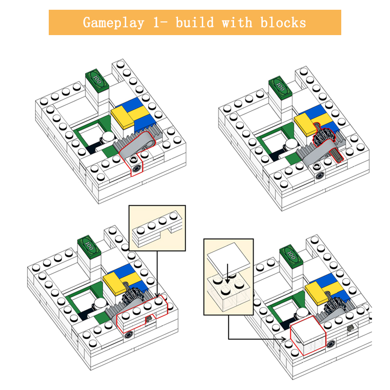 moc building blocks puzzle box - đánh giá và giá Gaming Console Lego