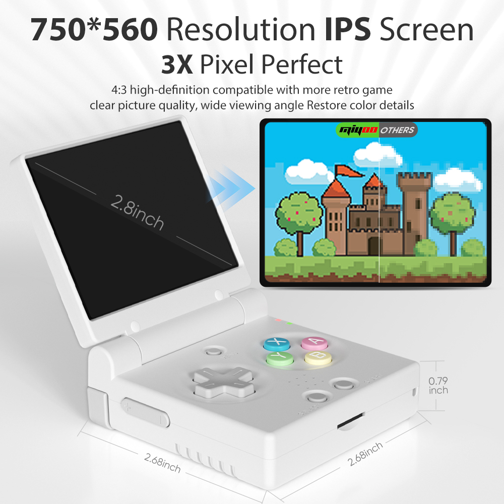 MIYOO Mini Flip Retro Handheld - đánh giá và giá Gaming Console Tower