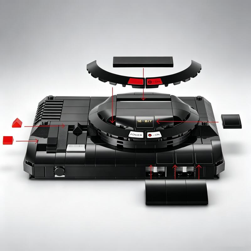 2026 New 479pcs Vintage Black  - đánh giá và giá Gaming Console Lego