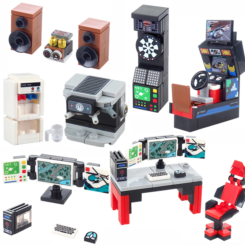 MOC City Street Scene Building - đánh giá và giá Gaming Console Lego