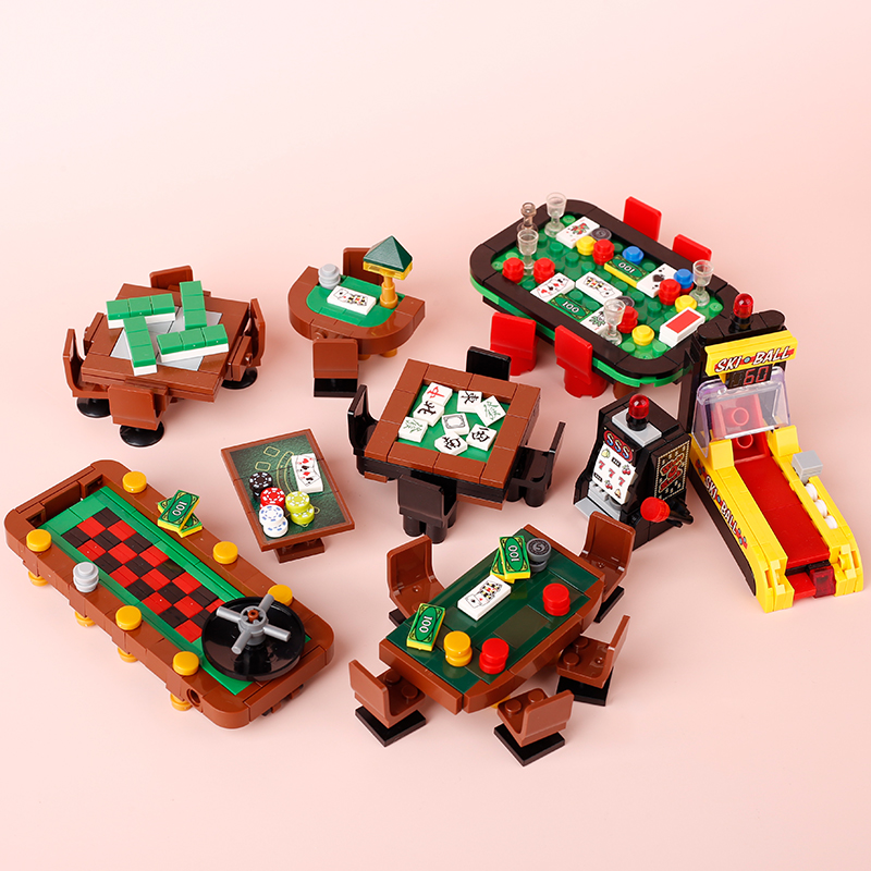 MOC City Poker Table Building  - đánh giá và giá Gaming Console Lego