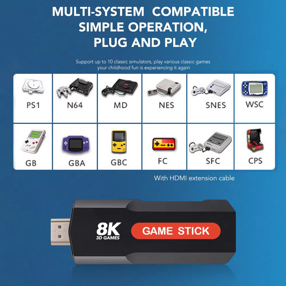 X2 Game Stick HD 4K 8K 3D Cons - đánh giá và giá Console Gaming Steam