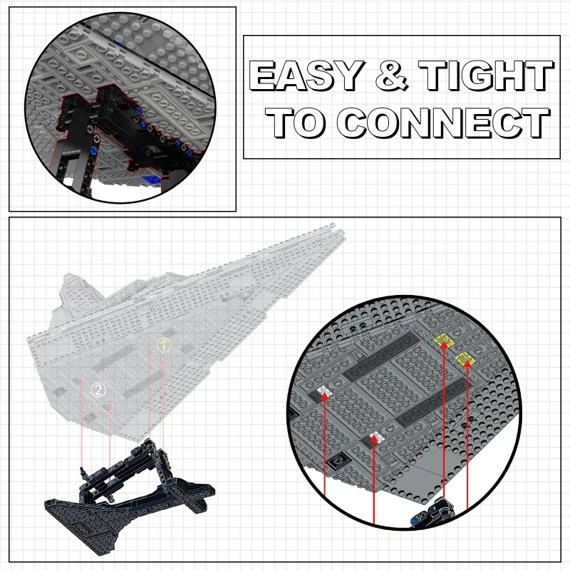 172PCS MOC spaceship bracket b - đánh giá và giá Gaming Console Lego
